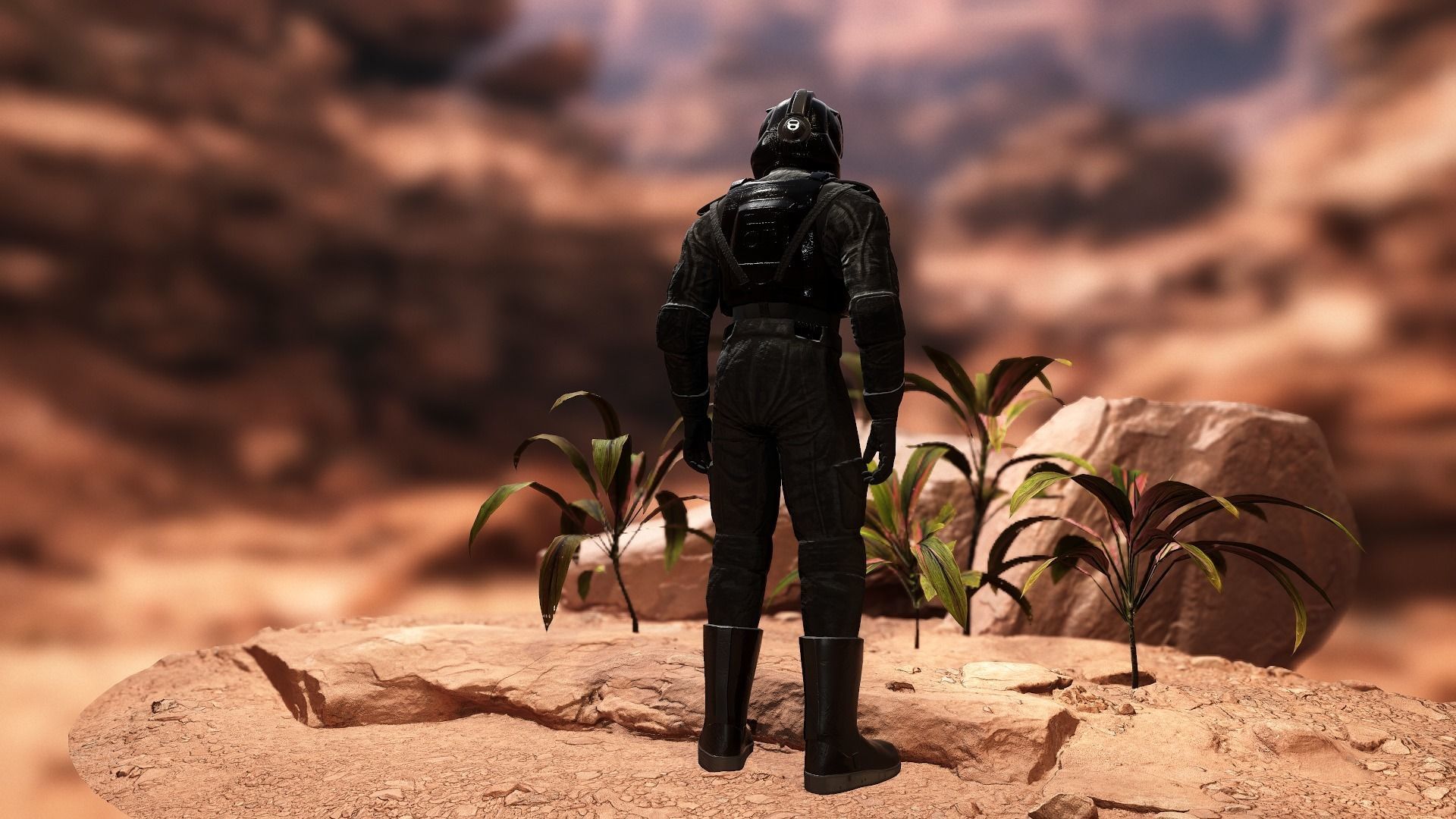 Star Wars  Imperial V-wing pilot Low-poly 3D model_13