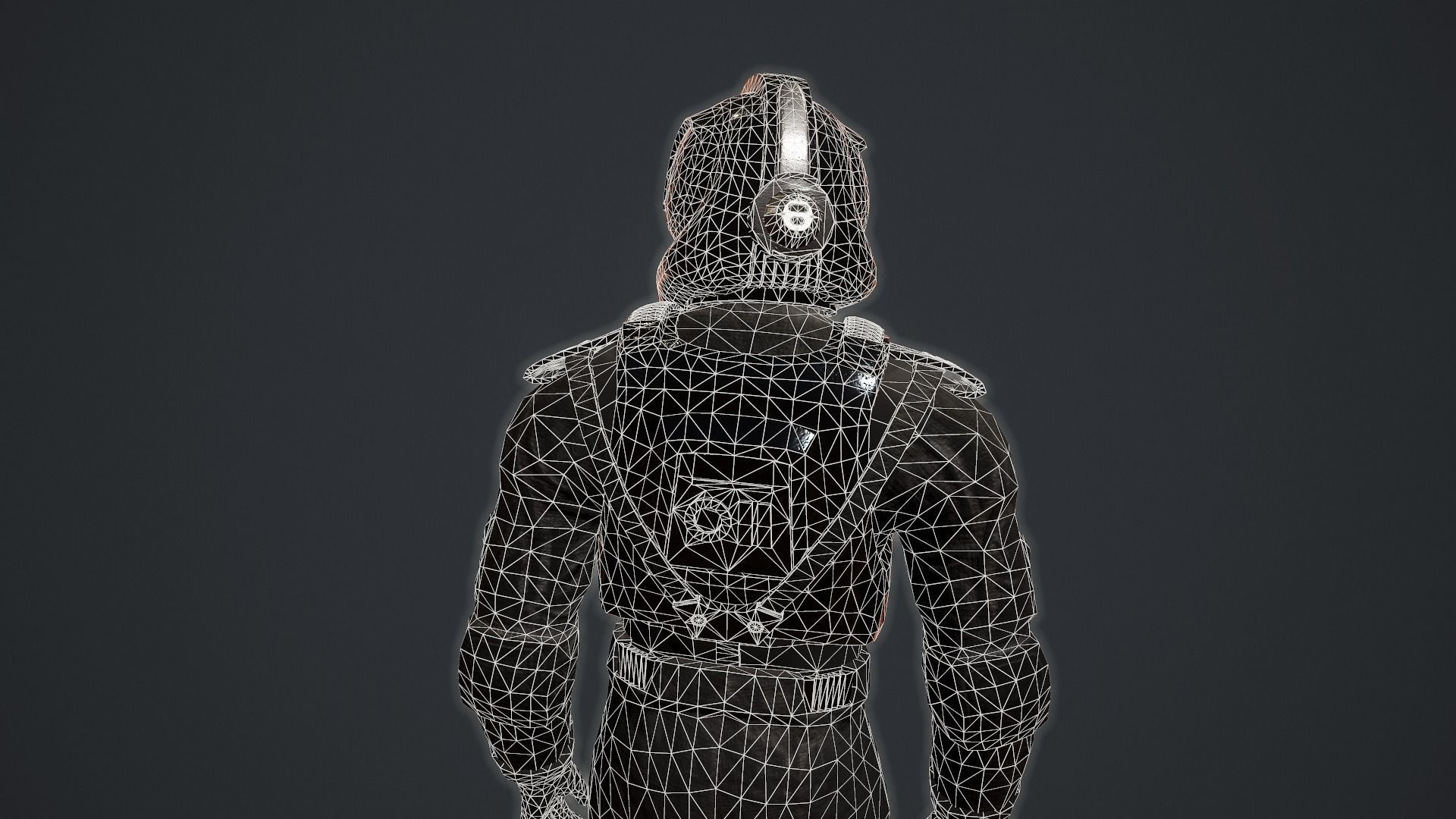 Star Wars  Imperial V-wing pilot Low-poly 3D model_16