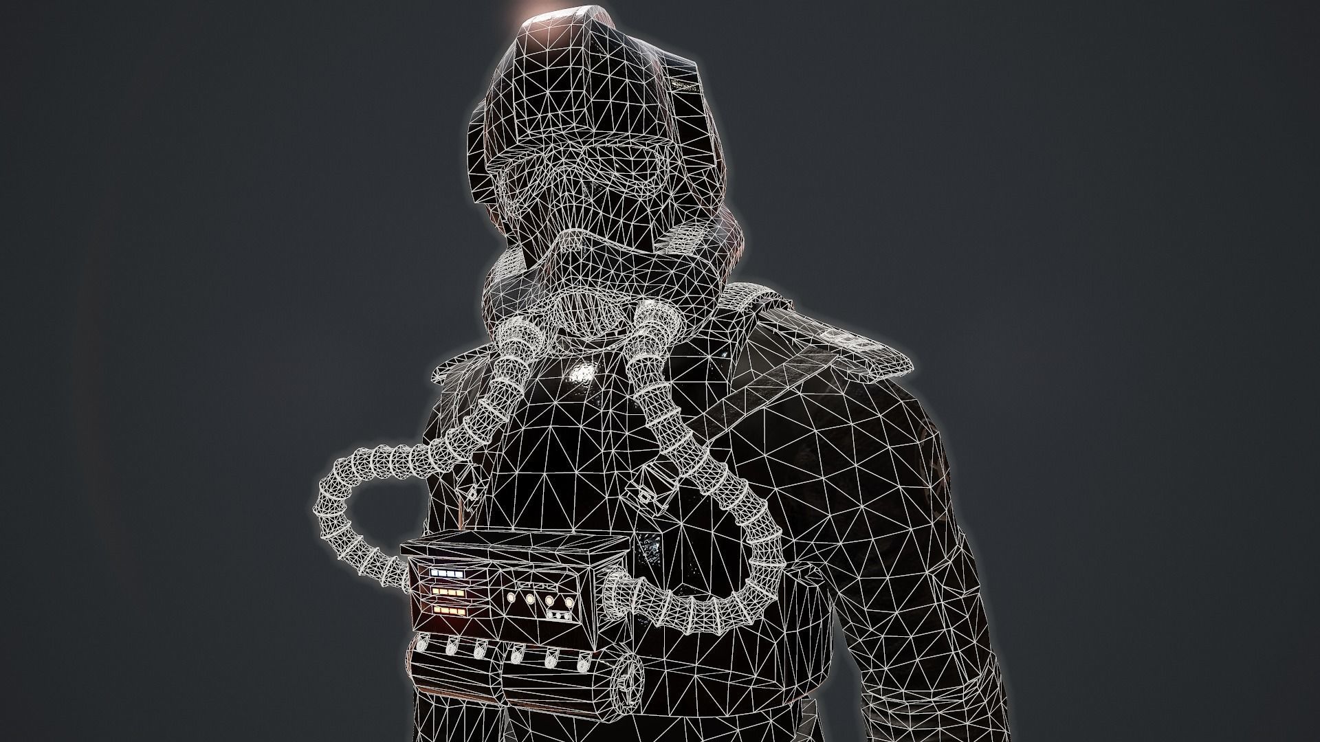 Star Wars  Imperial V-wing pilot Low-poly 3D model_15