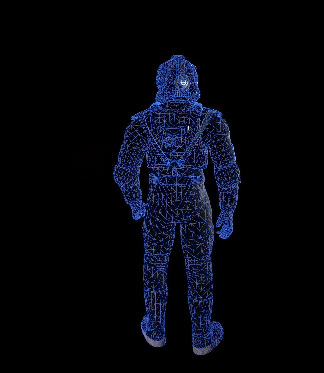 Star Wars  Imperial V-wing pilot Low-poly 3D model_22