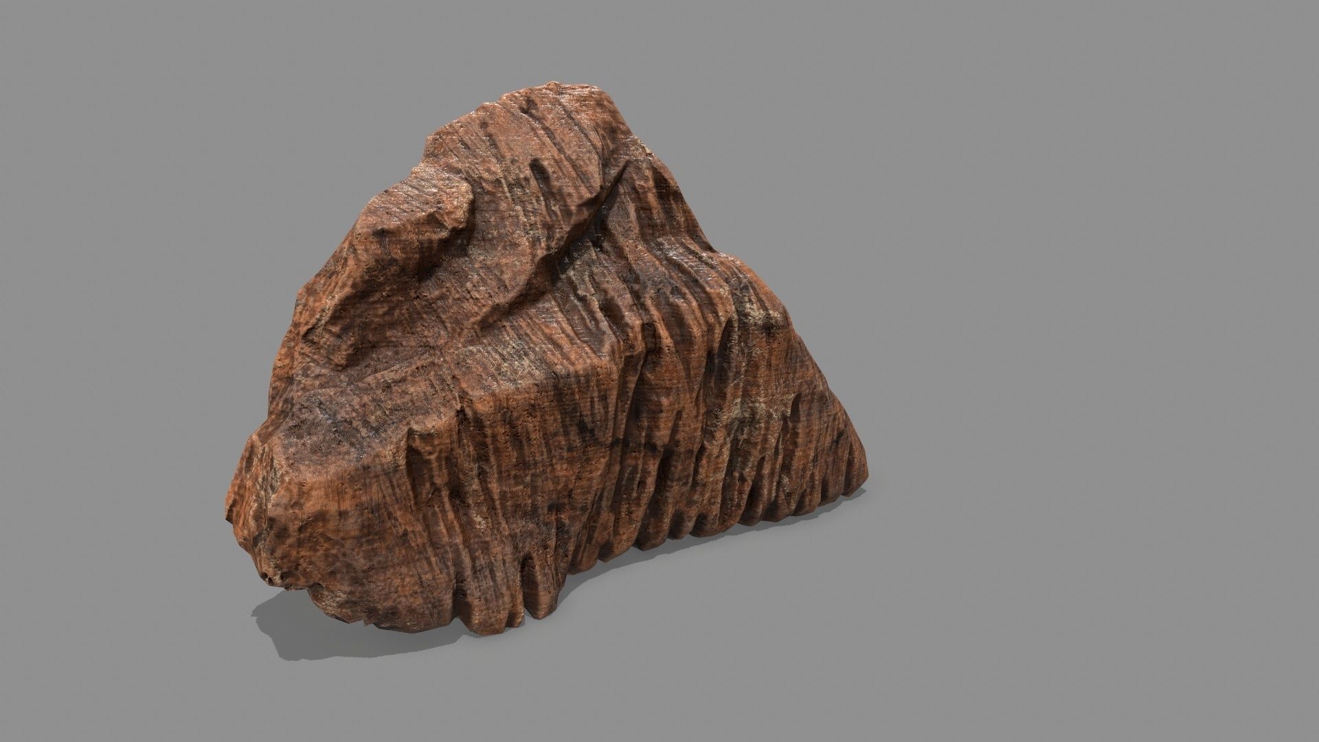 desert rock 1 Low-poly 3D model_11