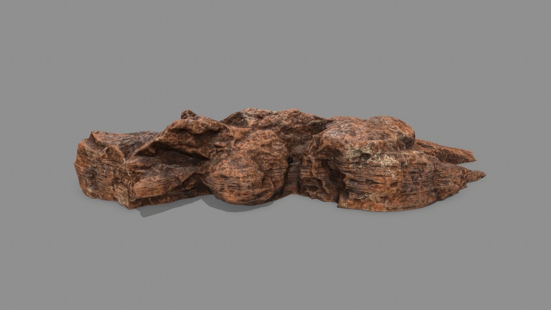 desert rock 1 Low-poly 3D model_19