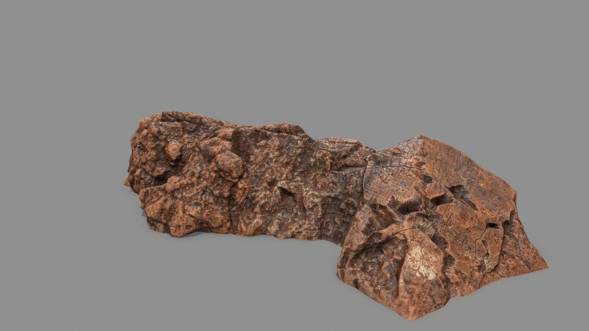 desert rock 1 Low-poly 3D model_16