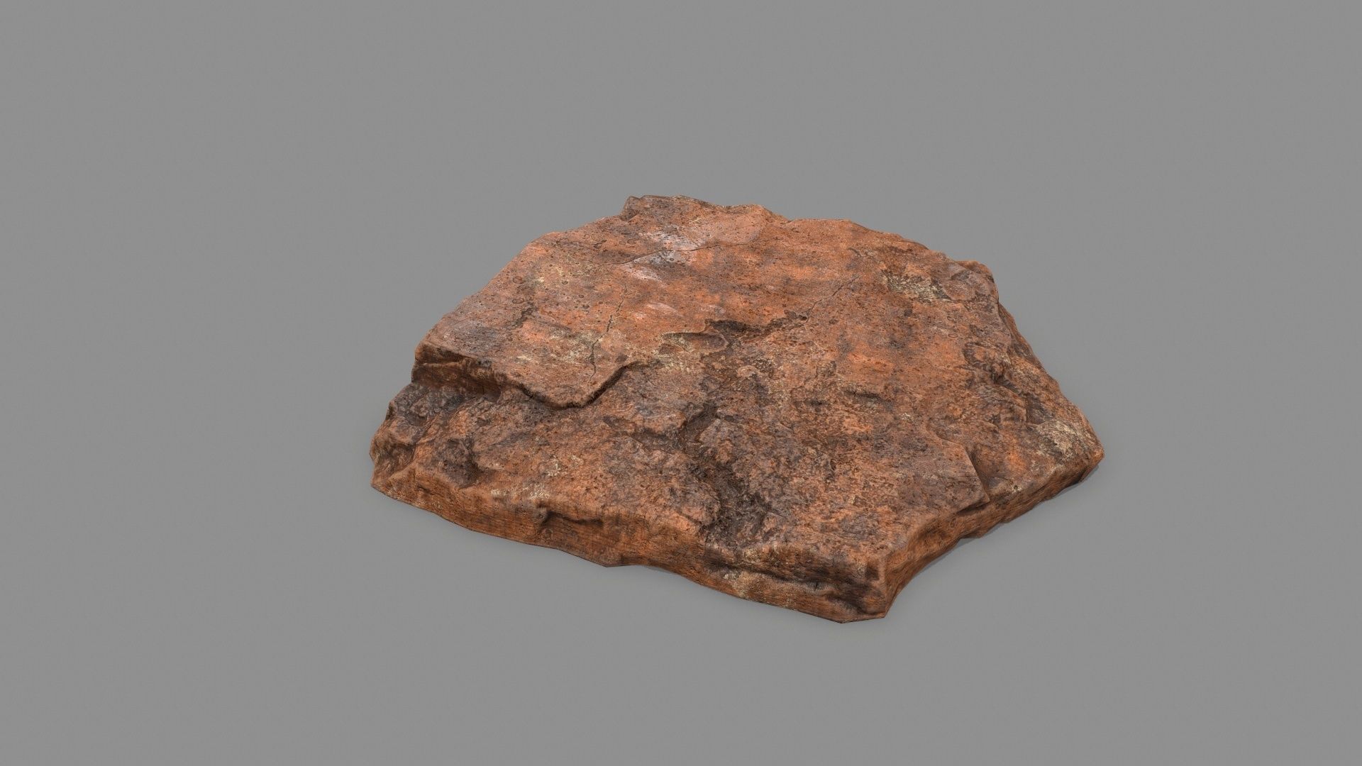 desert rock 1 Low-poly 3D model_3