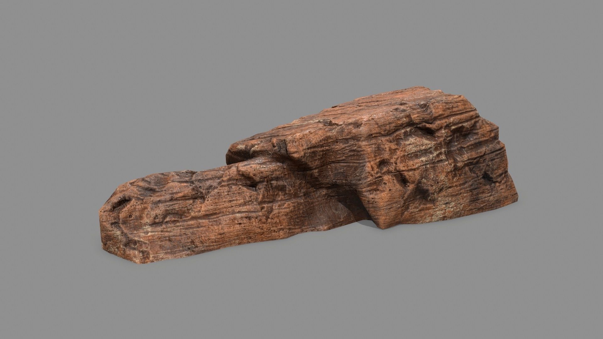 desert rock 1 Low-poly 3D model_14