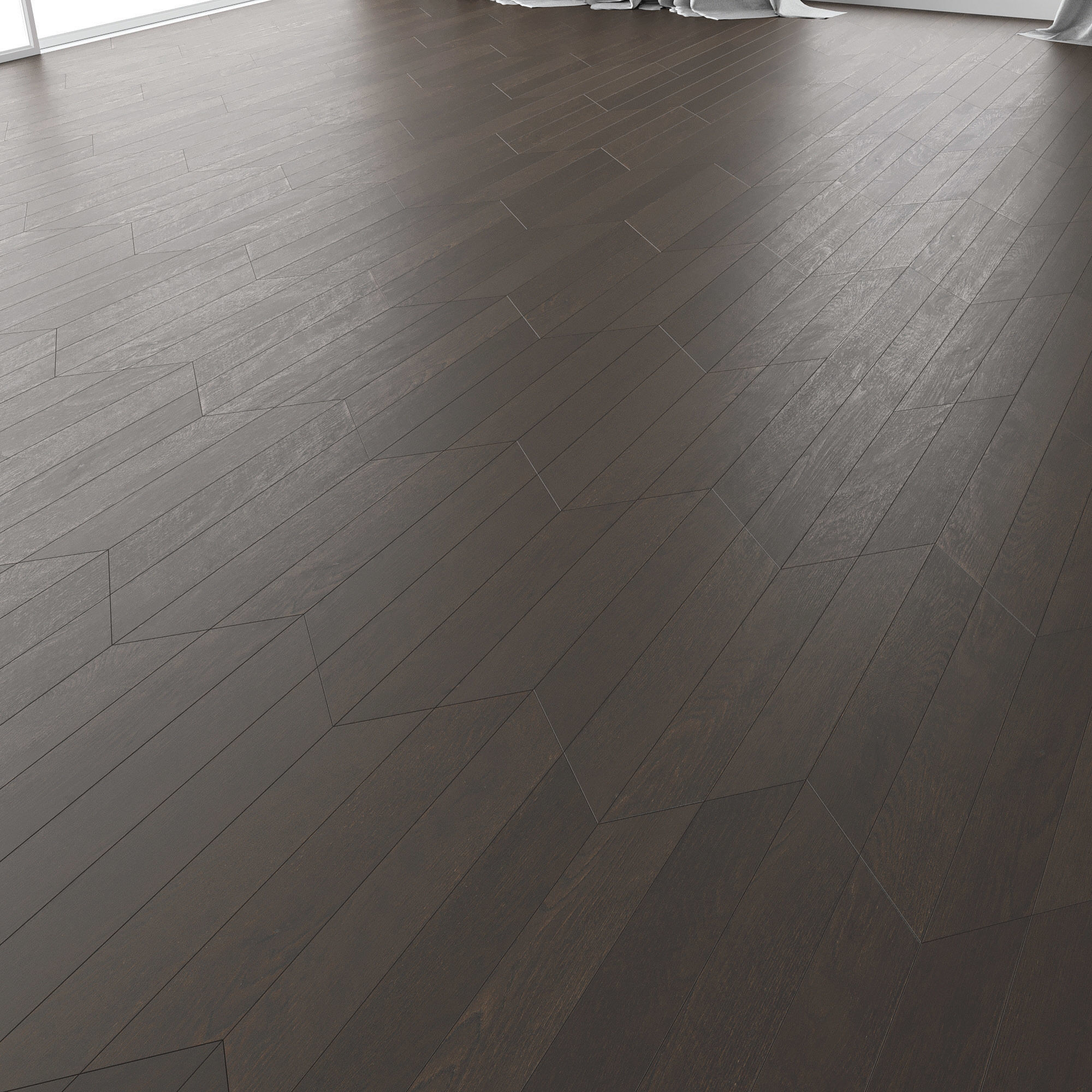 Parquet Oak Brooklyn Brushed set 6 3D model_2
