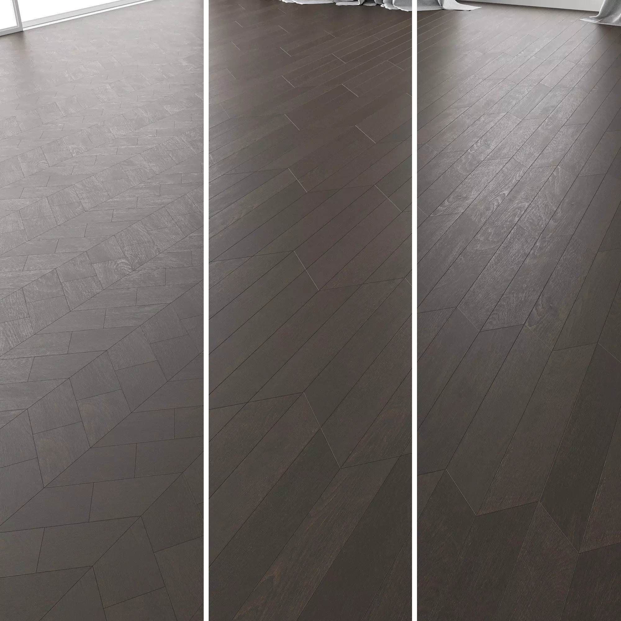 Parquet Oak Brooklyn Brushed set 6 3D model_0