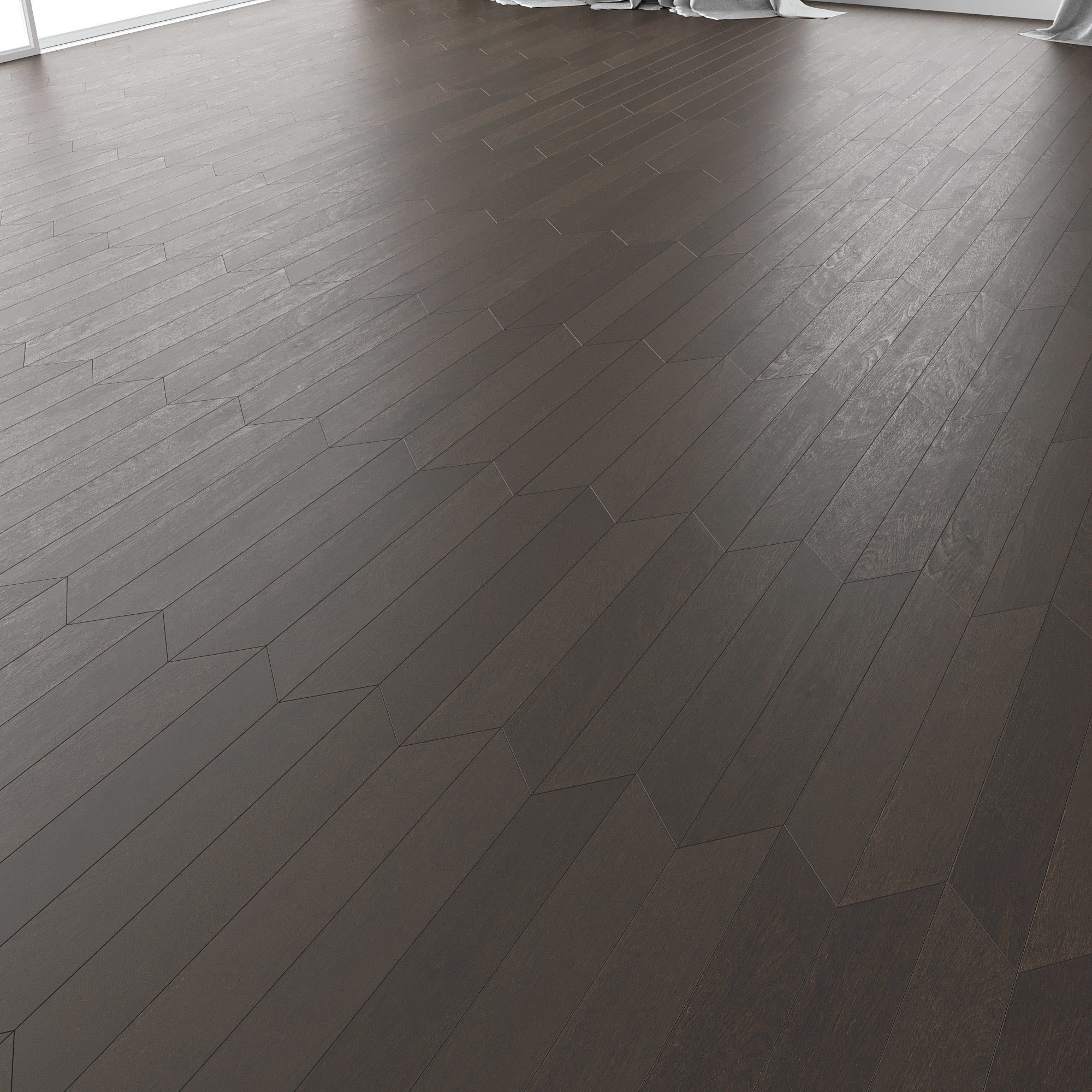 Parquet Oak Brooklyn Brushed set 6 3D model_3