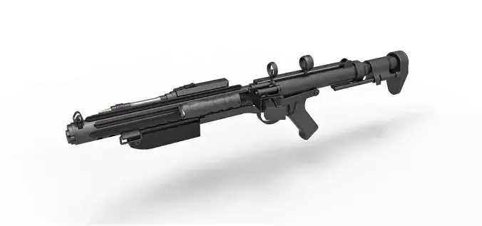 Mudtrooper Blaster rifle E-10 from Solo A Star Wars Story 2018 3D model