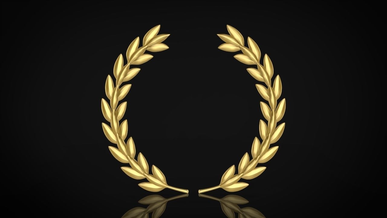 Laurel wreaths set 3D print model_5