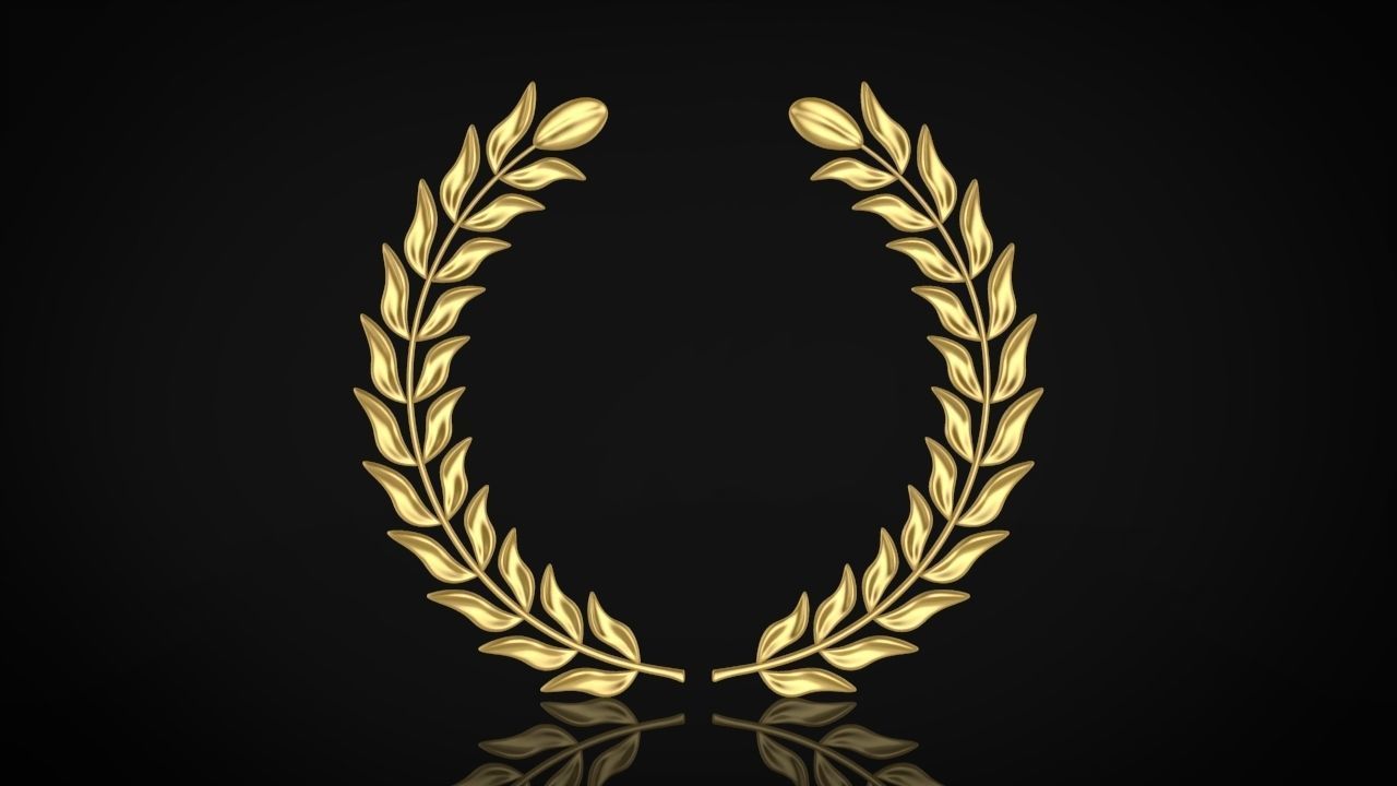 Laurel wreaths set 3D print model_4