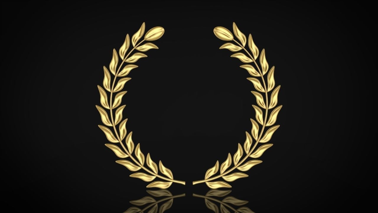 Laurel wreaths set 3D print model_2