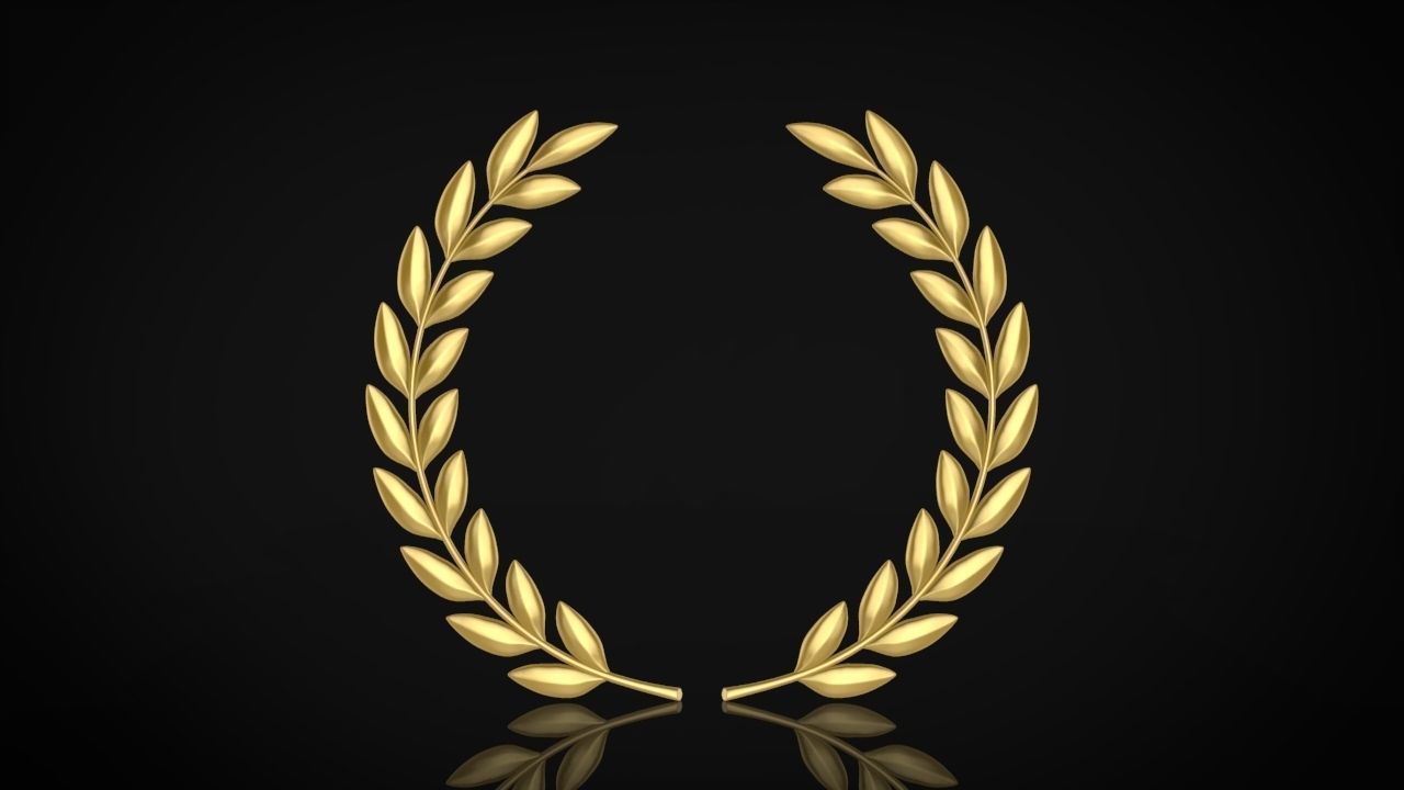 Laurel wreaths set 3D print model_3
