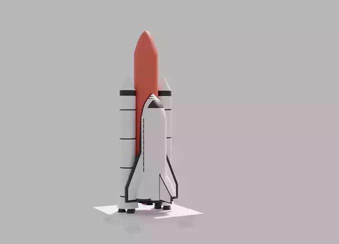 Cartoon Space Shuttle