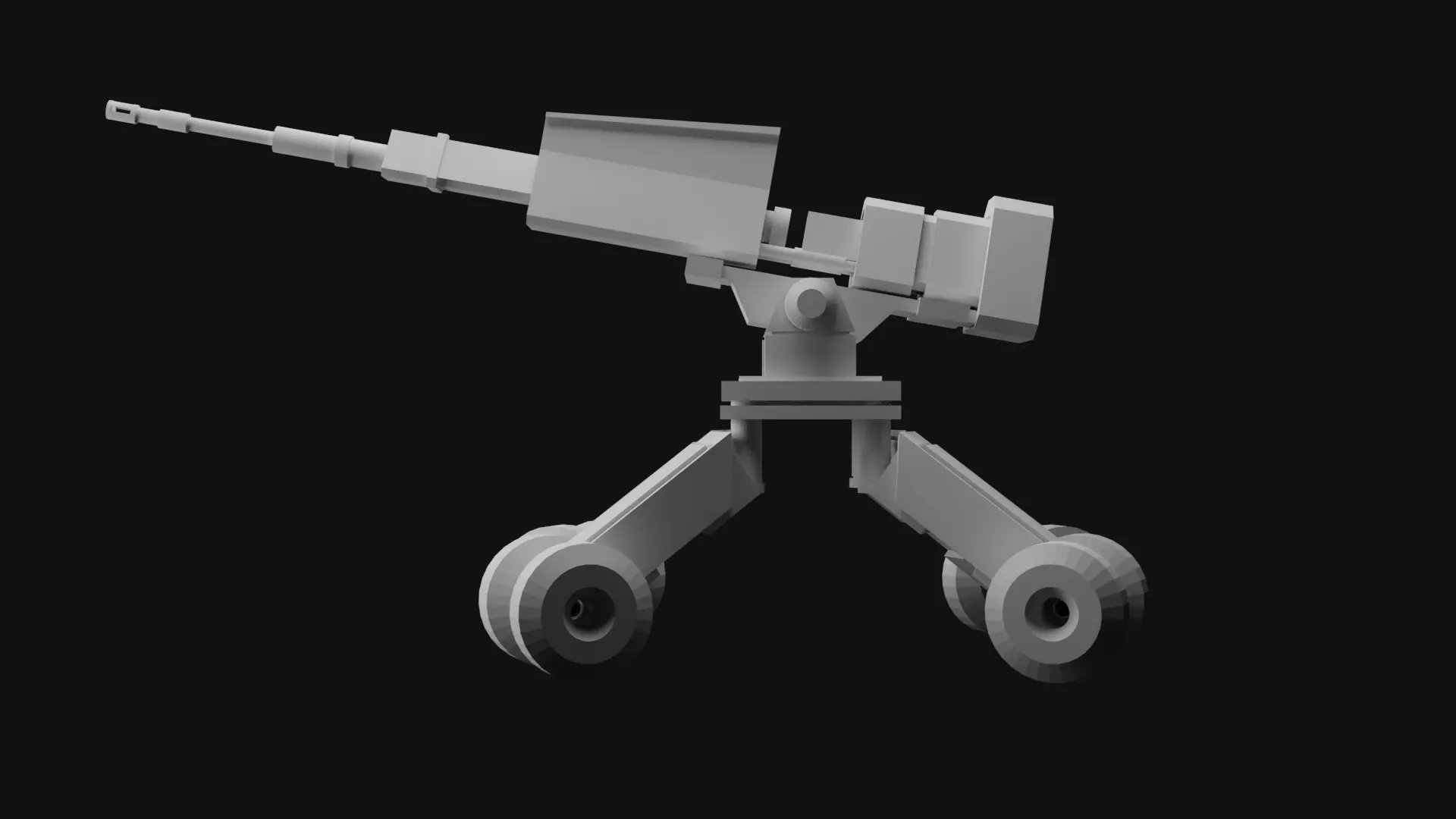 military cannon Free 3D model