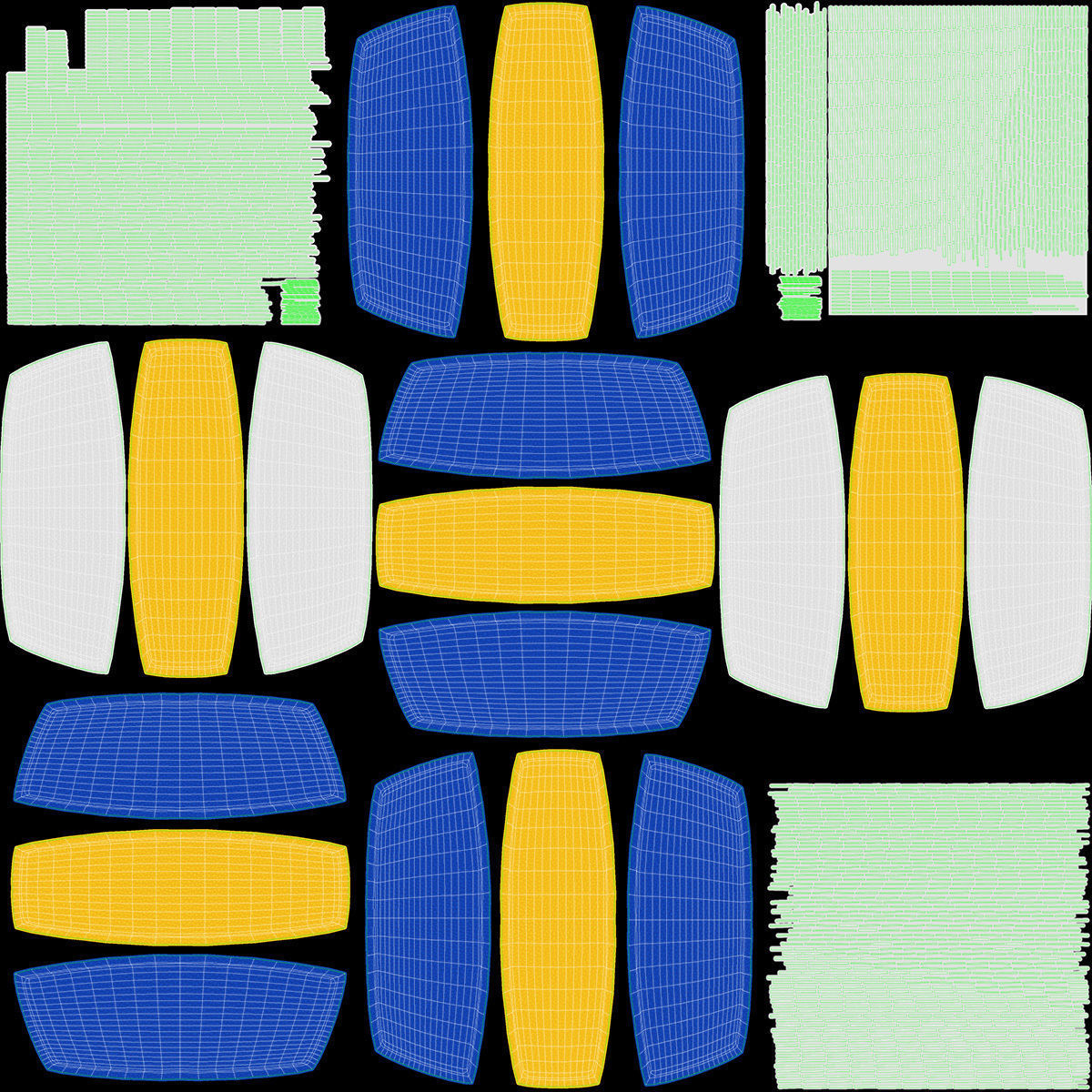 Volleyball ball 3D model_9