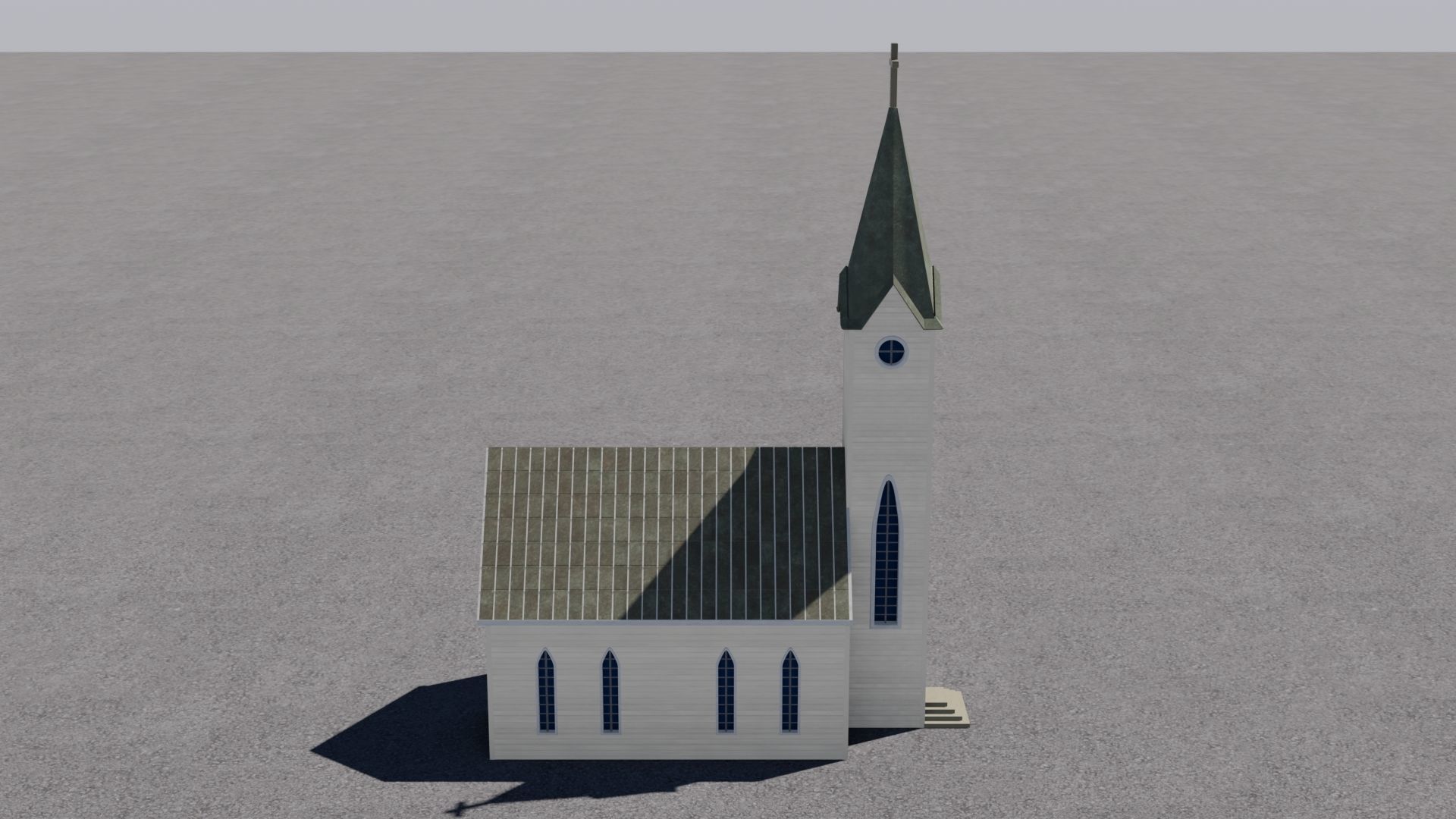 Church Low-poly 3D model Low-poly 3D model_13