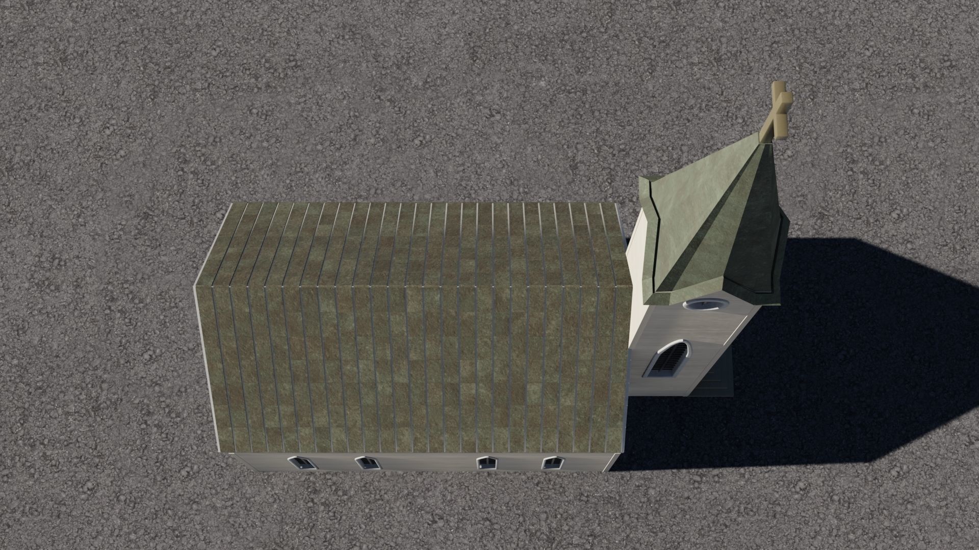 Church Low-poly 3D model Low-poly 3D model_17