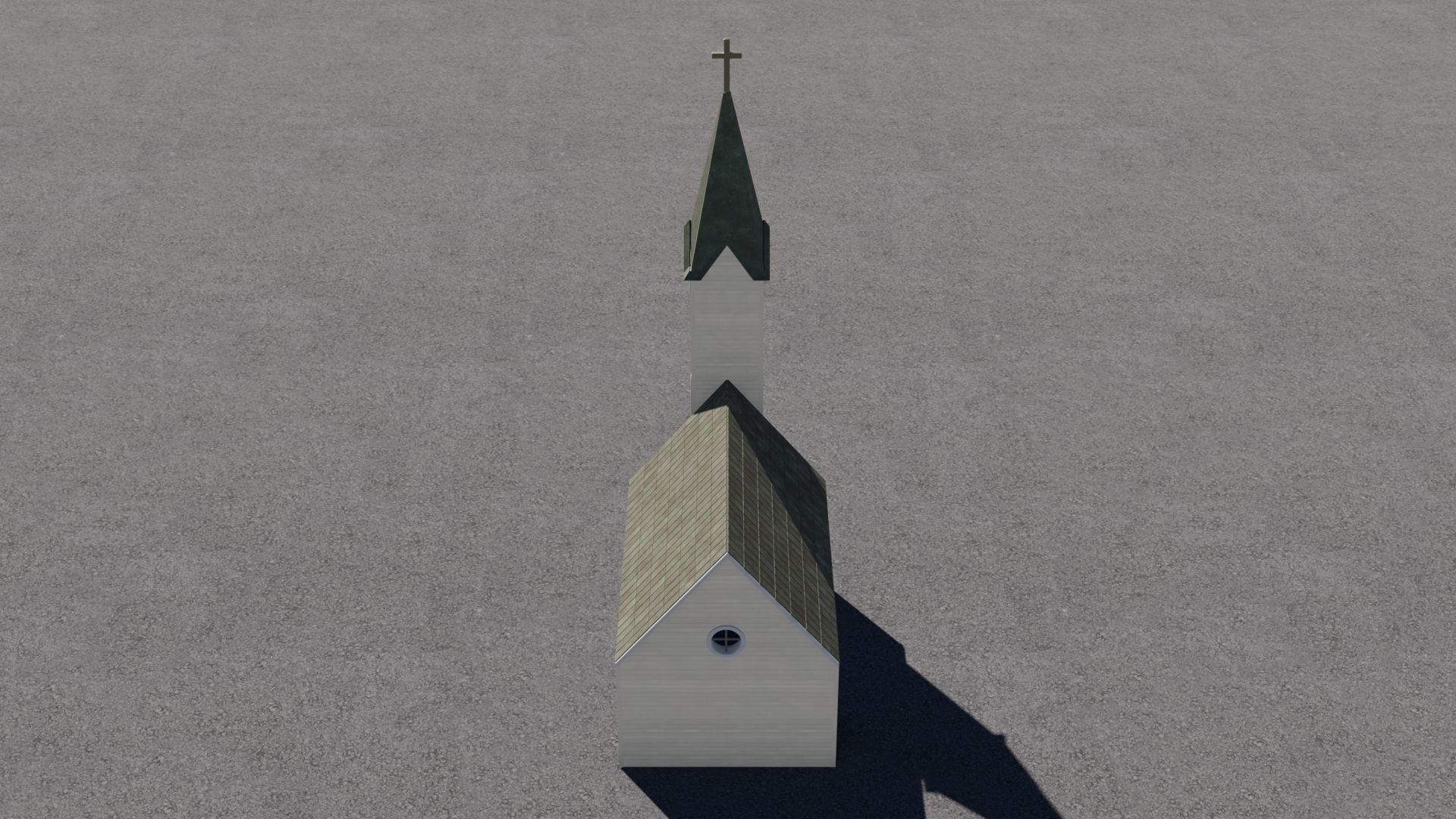 Church Low-poly 3D model Low-poly 3D model_11