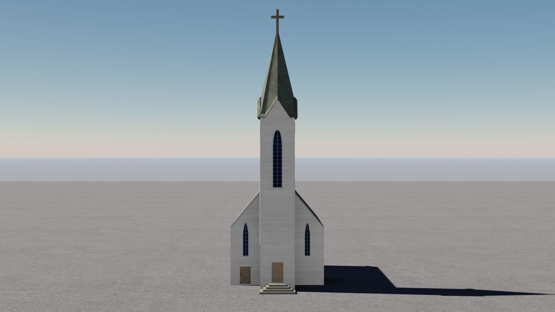 Church Low-poly 3D model Low-poly 3D model_12