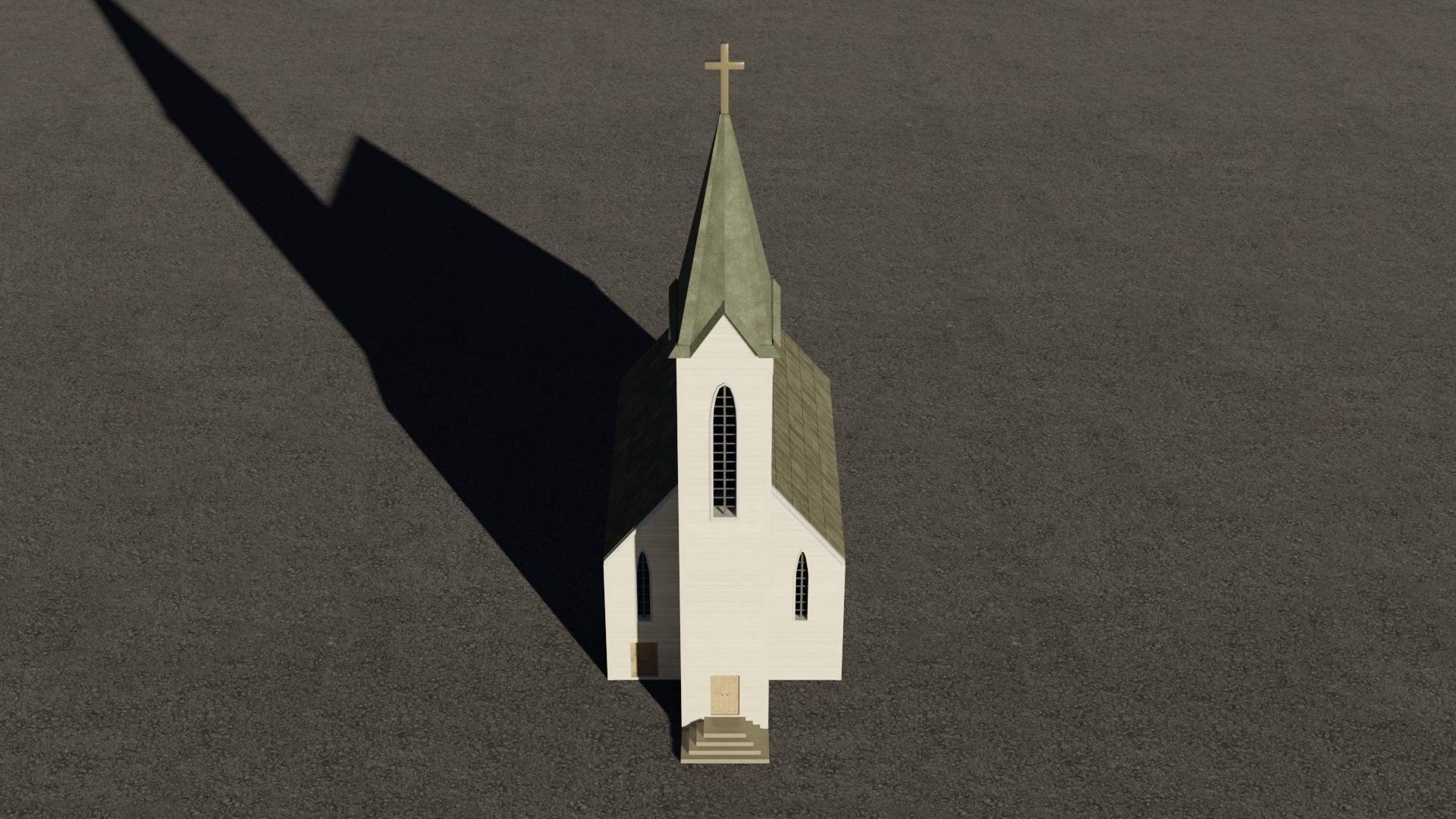 Church Low-poly 3D model Low-poly 3D model_8