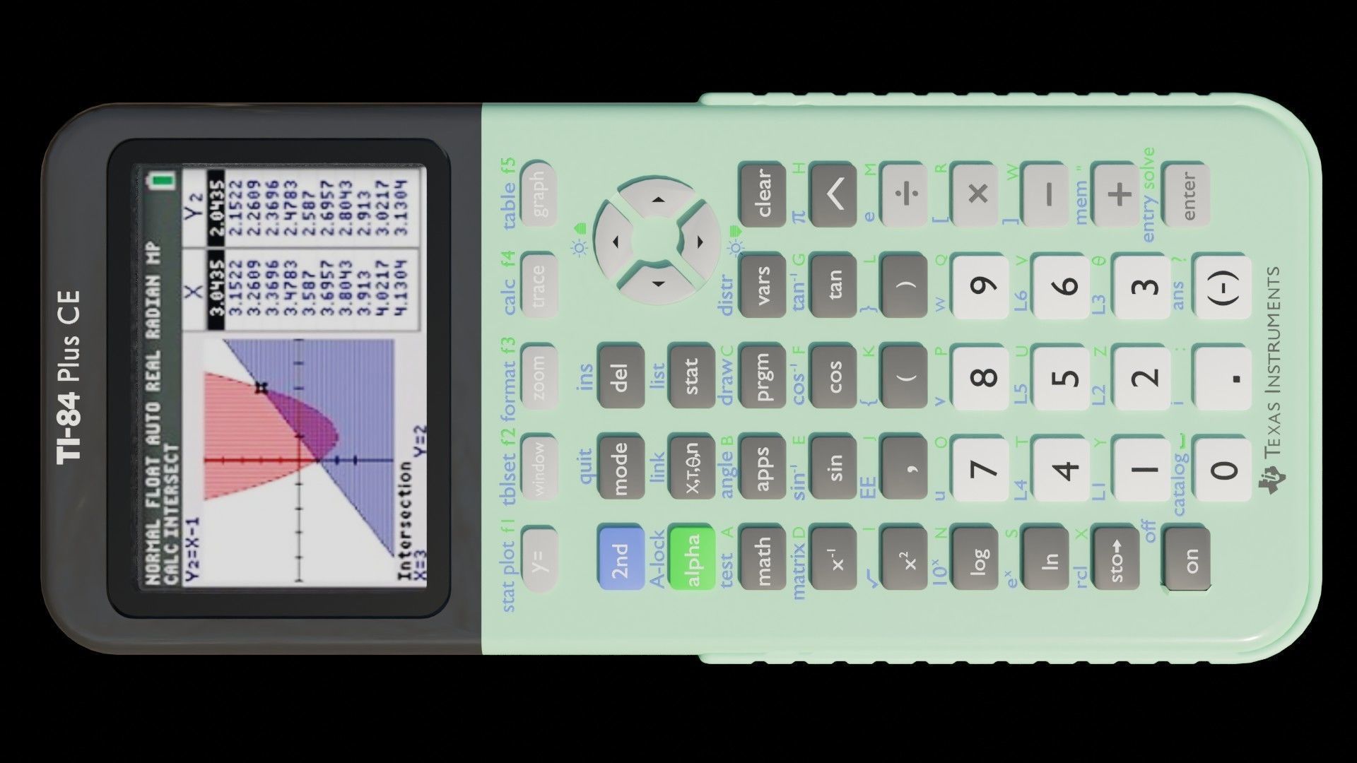 Ti-84 Plus CE Graphing Calculator Free 3D model_1