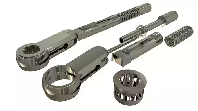 Implant Torque Wrench 3D model