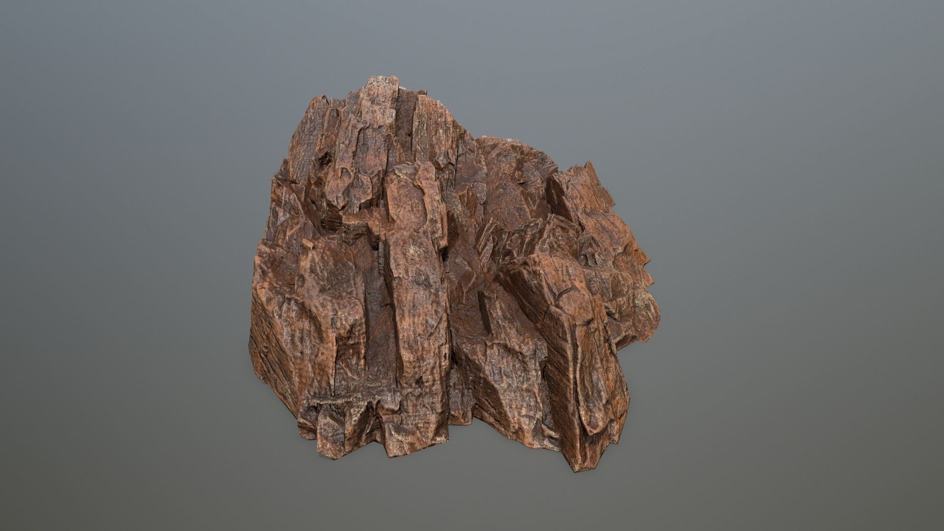 desert rock 3 Low-poly 3D model_15