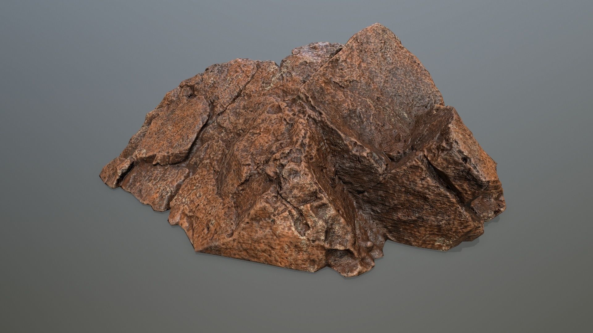 desert rock 3 Low-poly 3D model_2