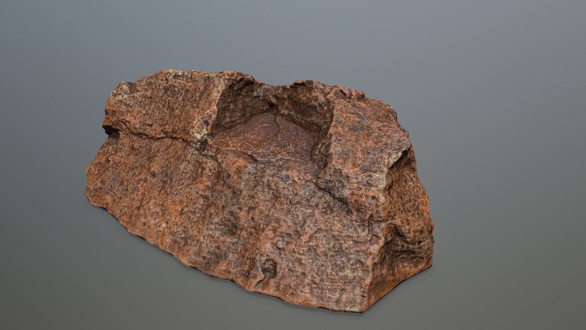 desert rock 3 Low-poly 3D model_23