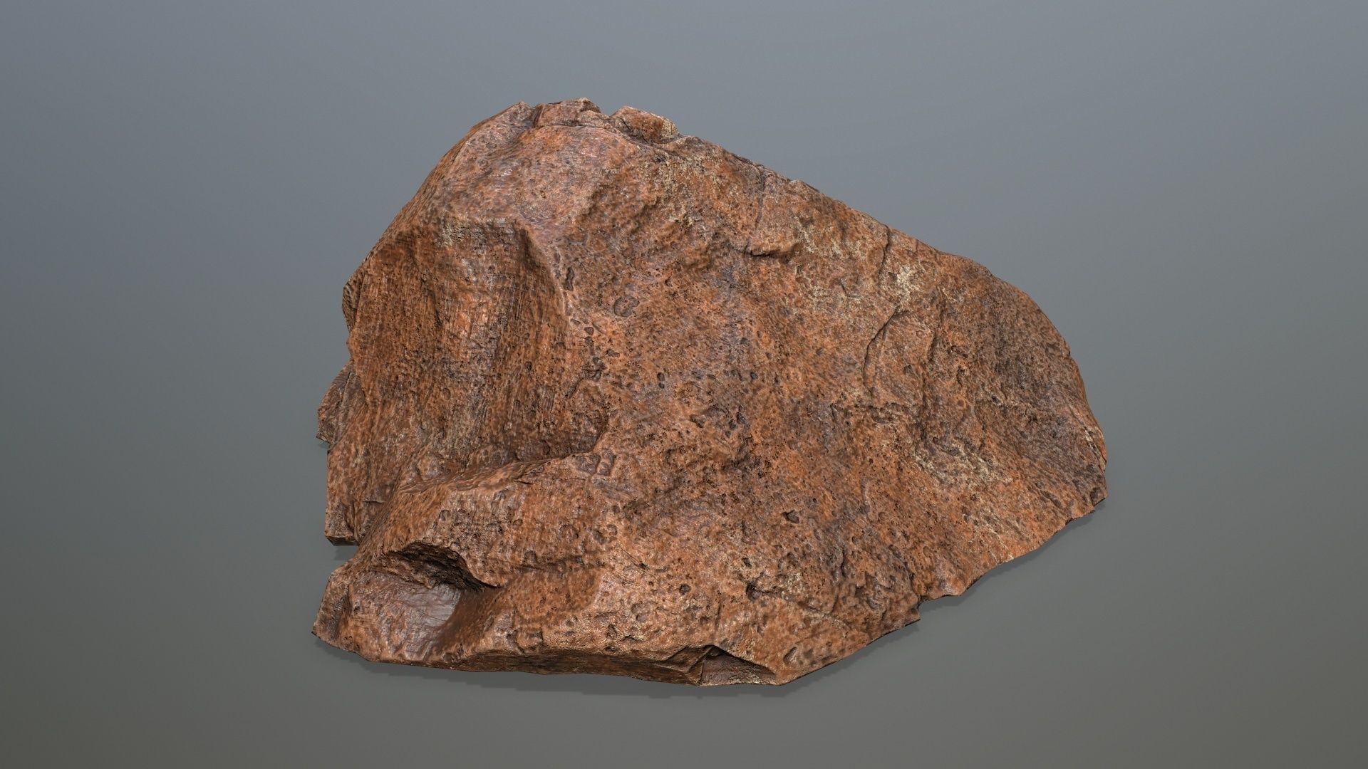 desert rock 3 Low-poly 3D model_22