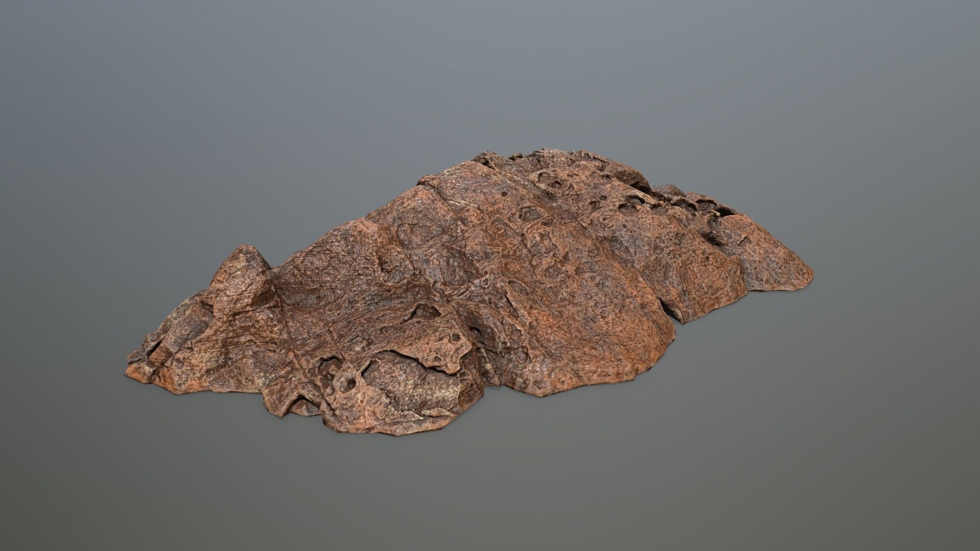 desert rock 3 Low-poly 3D model_14