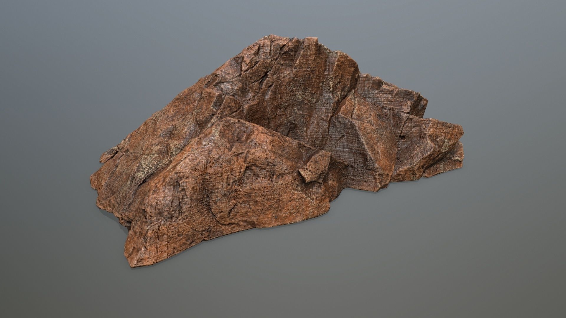 desert rock 3 Low-poly 3D model_10