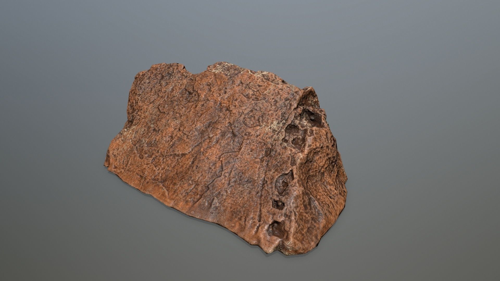 desert rock 3 Low-poly 3D model_19