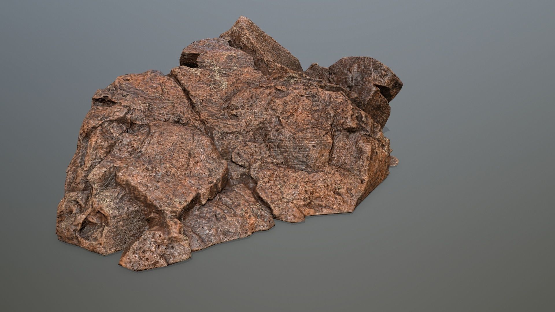 desert rock 3 Low-poly 3D model_8