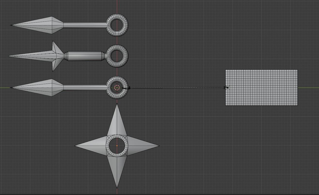 3D model Naruto Throwing weapon pack VR / AR / lowpoly CGTrader