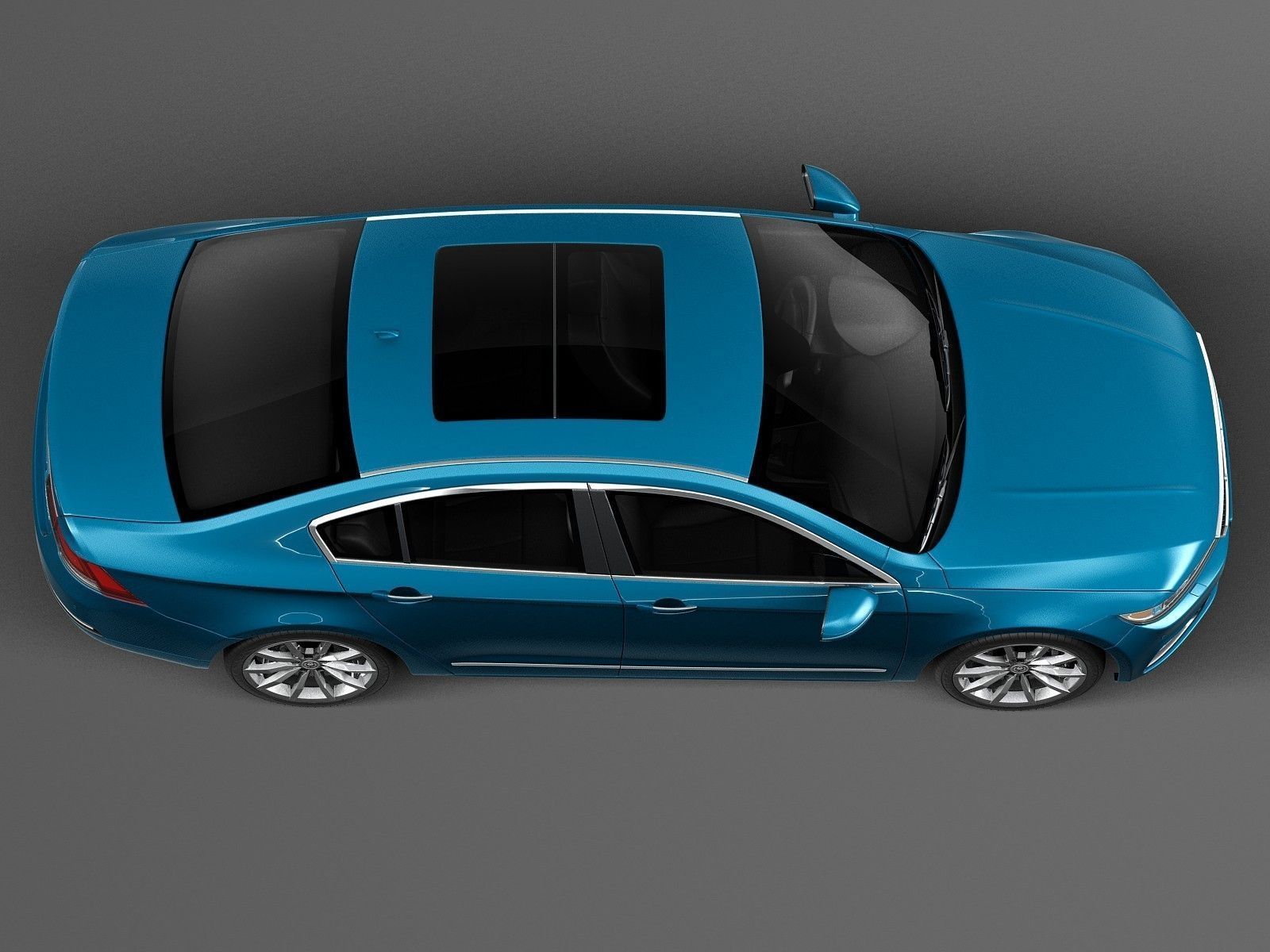 Generic Luxury Sedan 2016 3D model_8