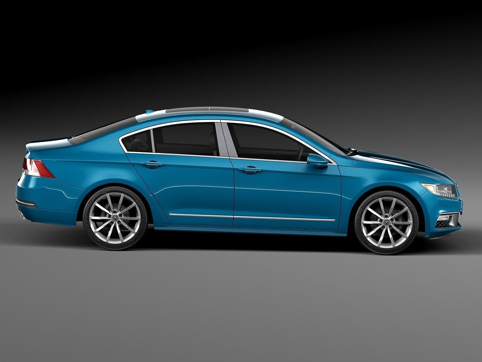 Generic Luxury Sedan 2016 3D model_6