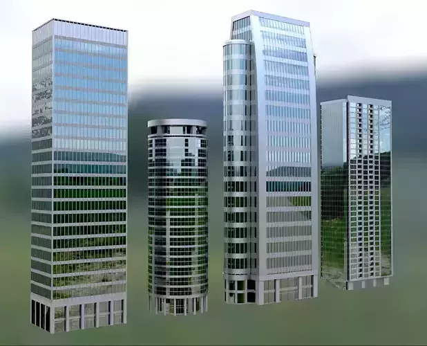 buildings three tall on field