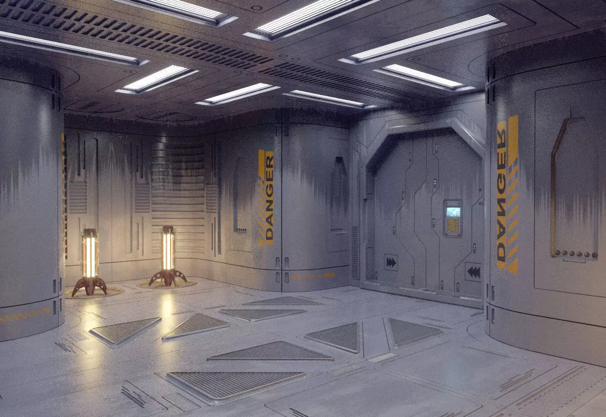 sci-fi set model and textures v4 3D model