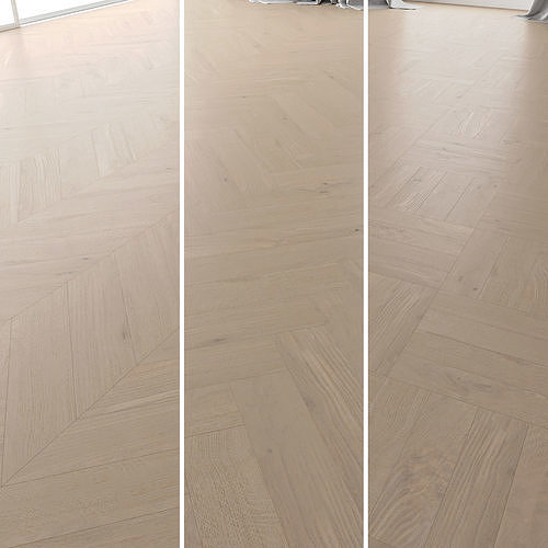 Parquet Oak Tundra Brushed set 4 3D model
