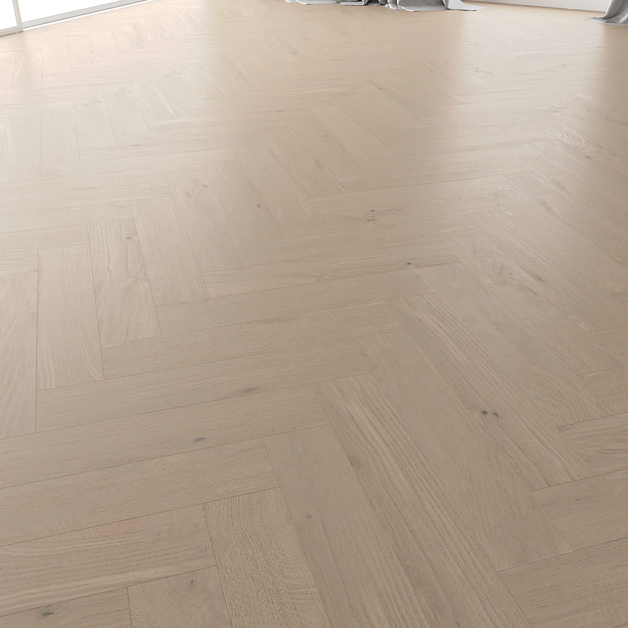 Parquet Oak Tundra Brushed set 4 3D model_3