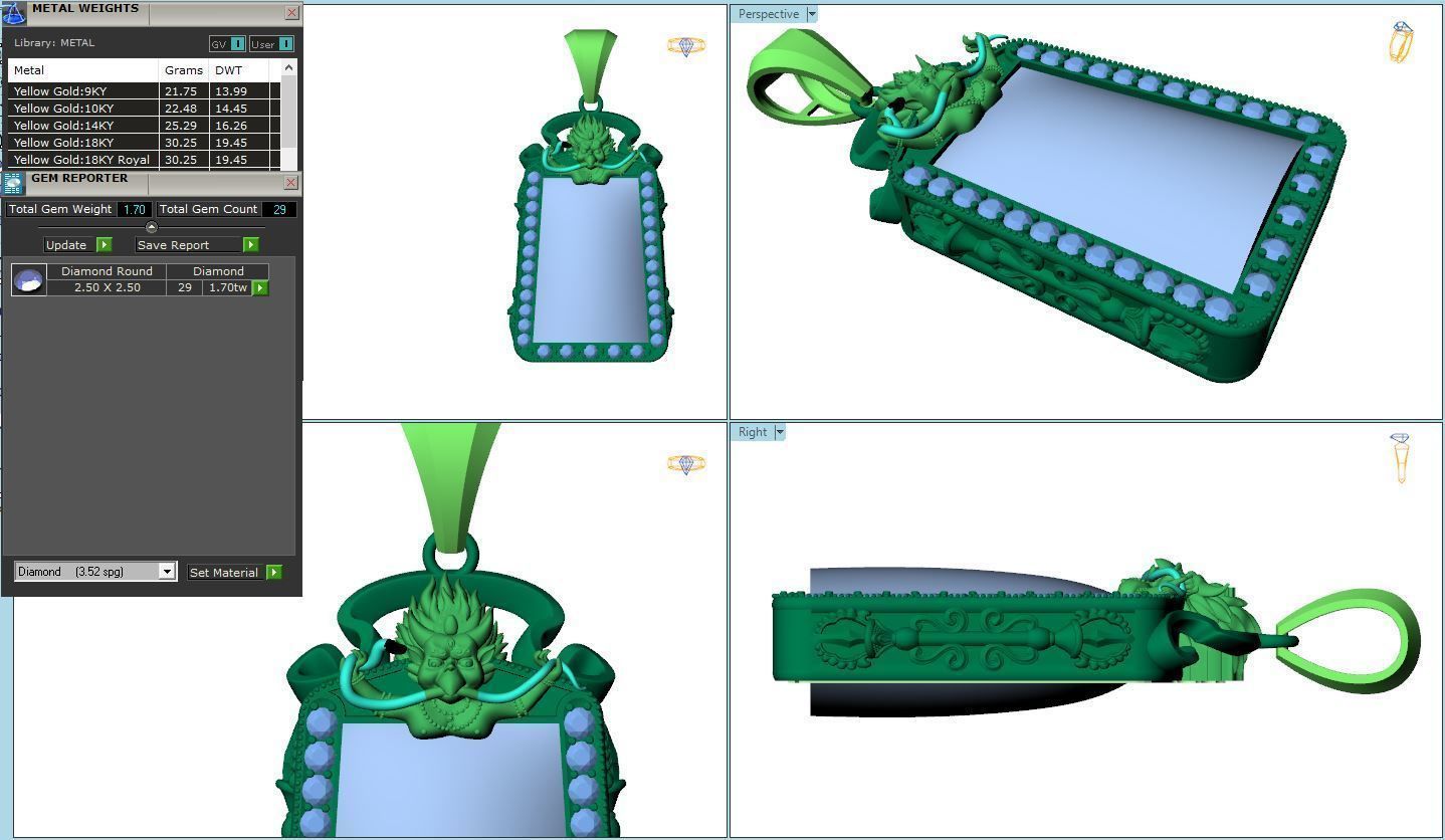 Buddha box Pendant 3D print model_4