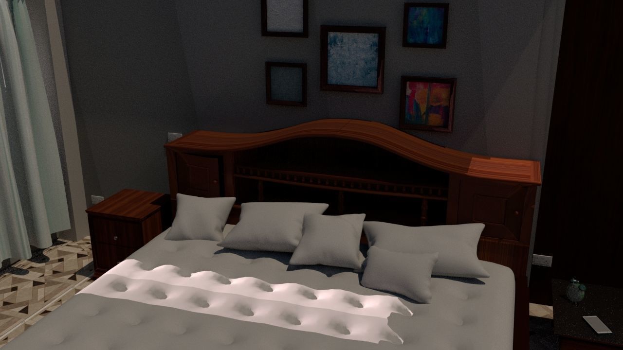 Room and room objects 3D model_1