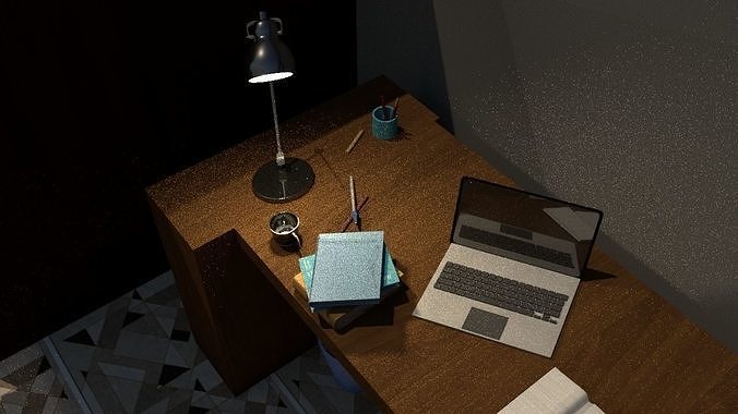 Room and room objects 3D model