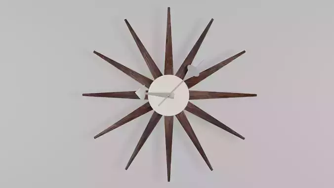 Sunburst clock 