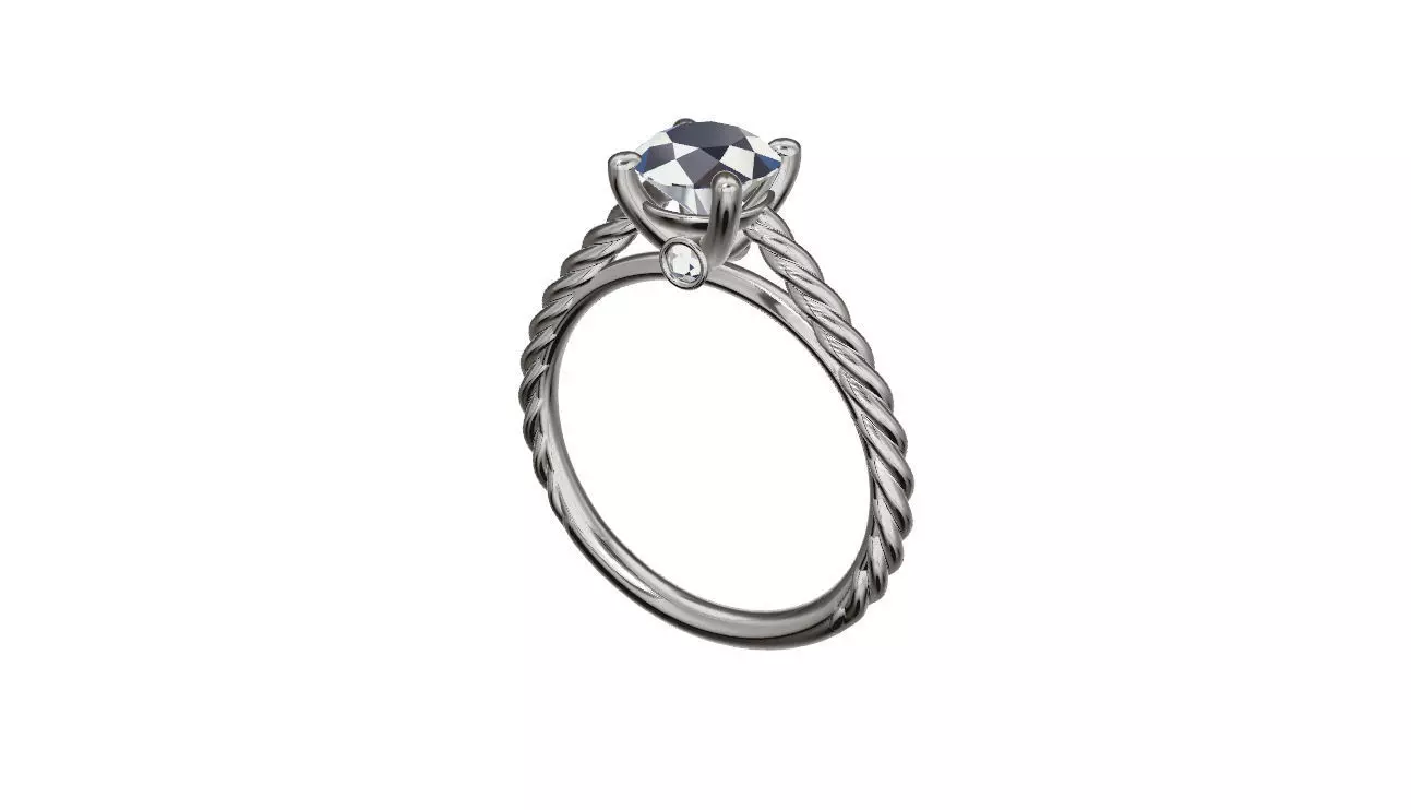 engagement ring 3D print model_0