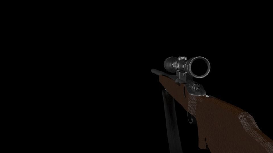 M40 Sniper Free low-poly 3D model_4