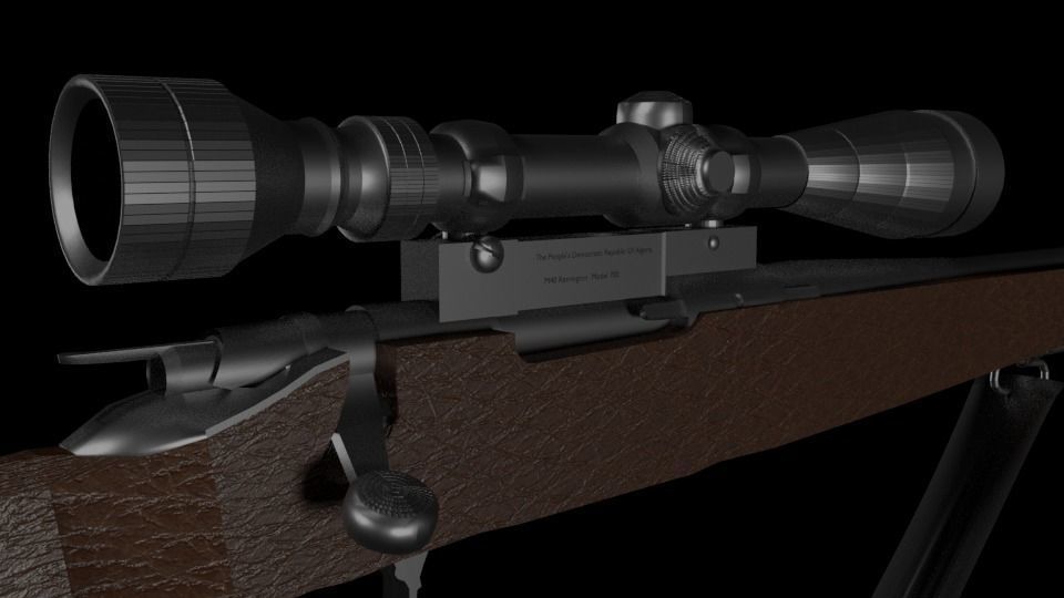 M40 Sniper Free low-poly 3D model_1