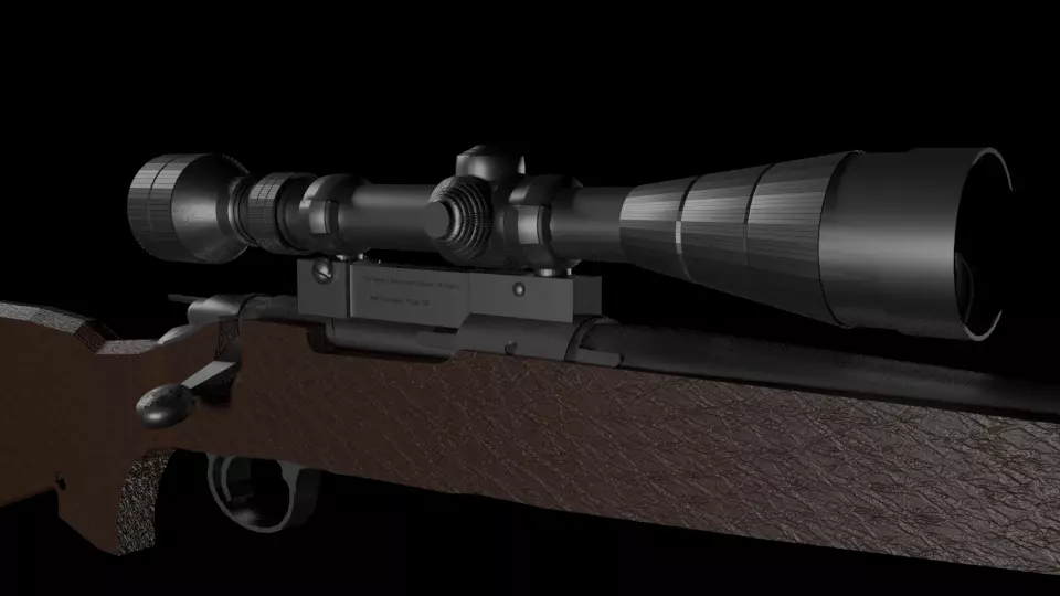 M40 Sniper Free low-poly 3D model_0